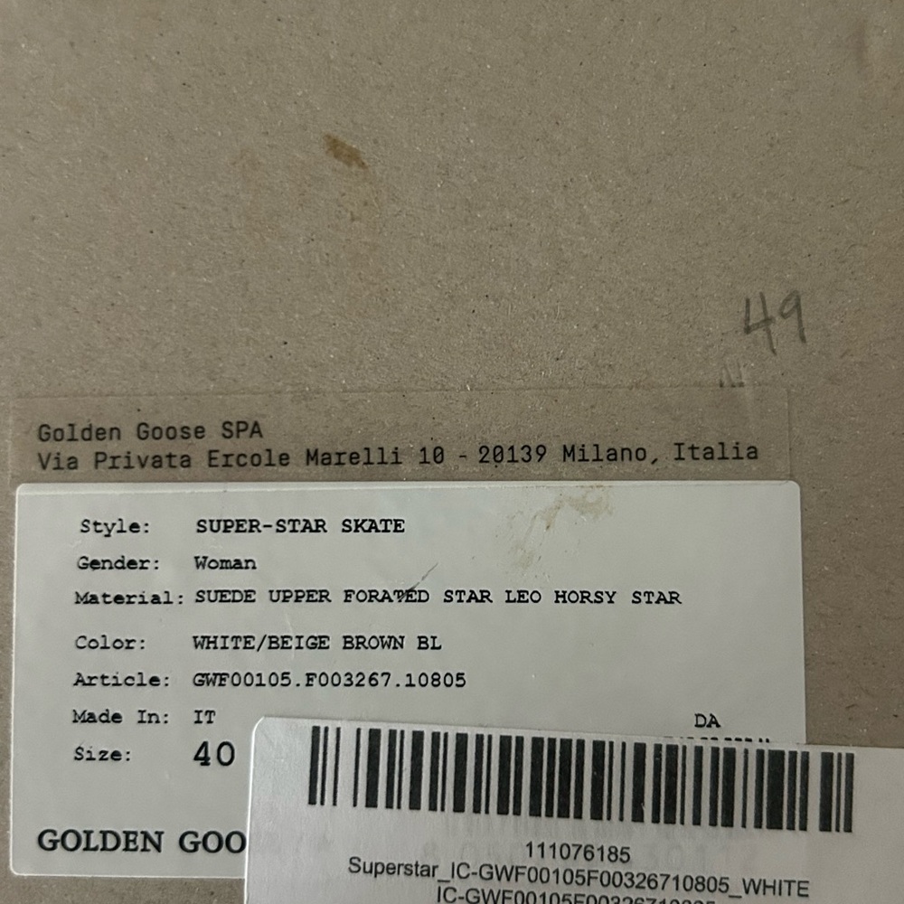 Golden Goose Superstar Sz 40 Leopard Heel Suede Sneakers + Box & Passport GGDB - Picture 12 of 12